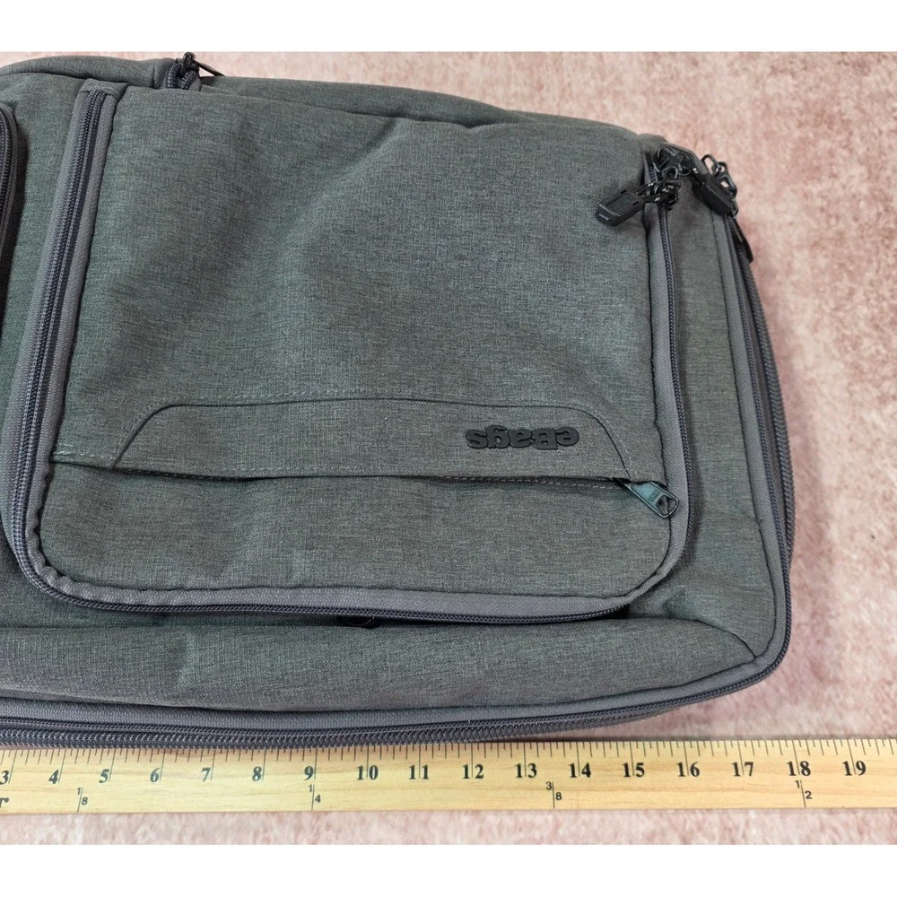 eBags TLS Professional Weekender Convertible Laptop Backpack Gray 20.5